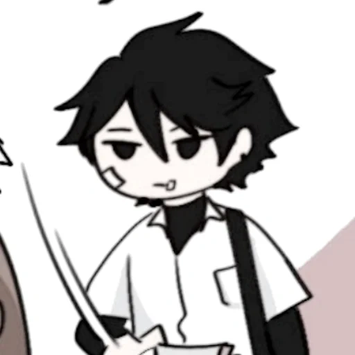 anime cute, anime drawings, akutagawa chibi, anime characters, akutagawa ryunoske chibi