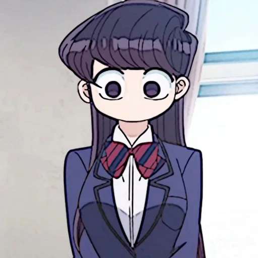 i para, komi san wa, informando consultas, personagem de anime, foto de diana