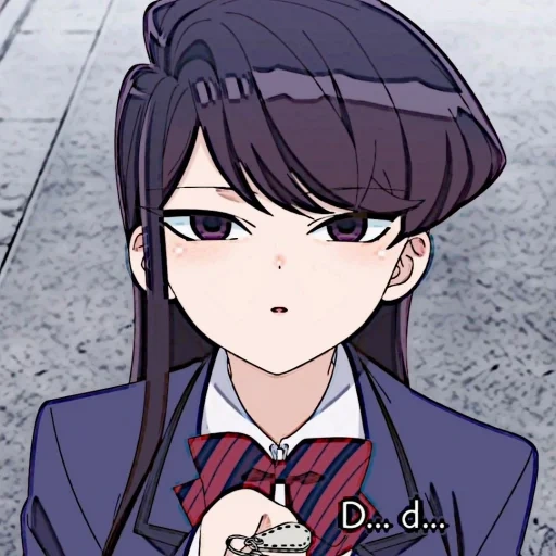 anime, komi shouko, anime girl, cartoon characters, komi can't communication animation