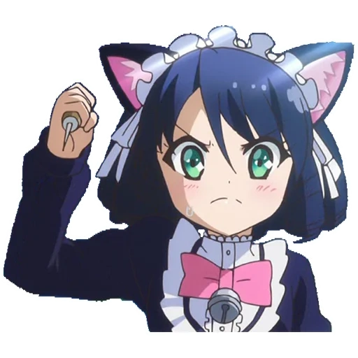 anime neko, anime kawaiwai, cyan hijirikawa, anime blue ishikawa, show by rock cyan anime