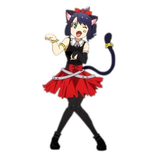 anime, ryuko est un tapis, personnages d'anime, spectacle de rock jojo, anime lilina sanada cat high