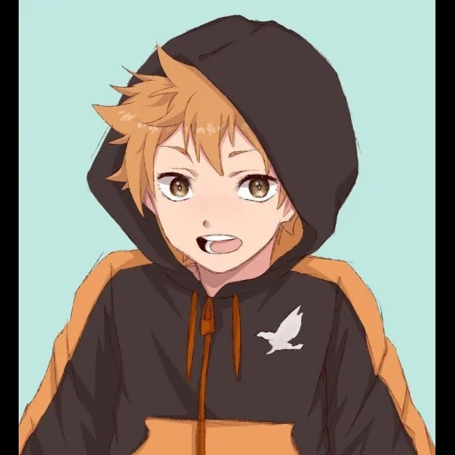 haikyuu, рисунок, шоё хината, хината шоё 18, hinata haikyuu