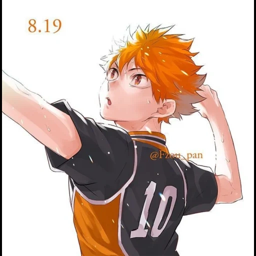 haikyuu, hinata shoyo 10, haikyu hinata, hinata bola voli, bentuk hinata shoyo