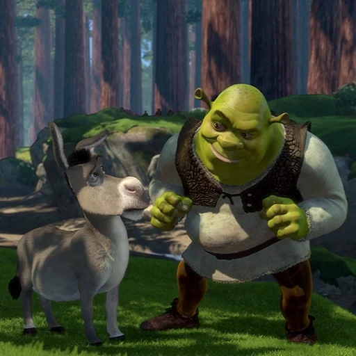 shrek, shrek's donkey, shrek shrek, shrek cartoon, shrek characters