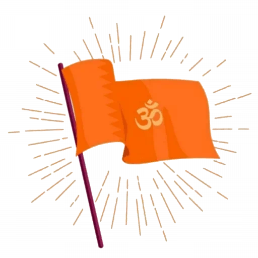 the flag clip, orange flagge, kleine orange flagge, orange kreuzfahne, orange pfote flagge