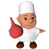 chef, a cheerful cook