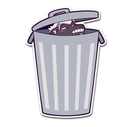 amino group, garbage bin, garbage bin pattern, trash can cartoon