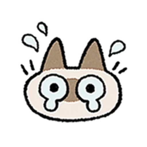 pacote, gato, adesivos kawaii