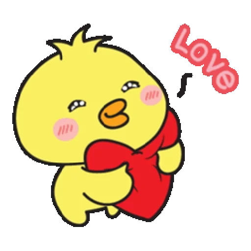 qoobee, sweetheart, chicken is cute, playful piyomaru