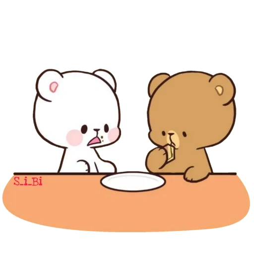 cute drawings, the animals are cute, cute illustrations, dear drawings are cute, milk mocha bear 2021