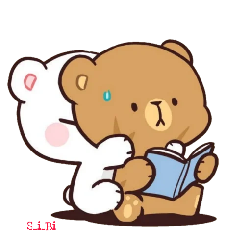 cute drawings, bear hugs, milk mocha bear, milk mocha bear, bear is sweet