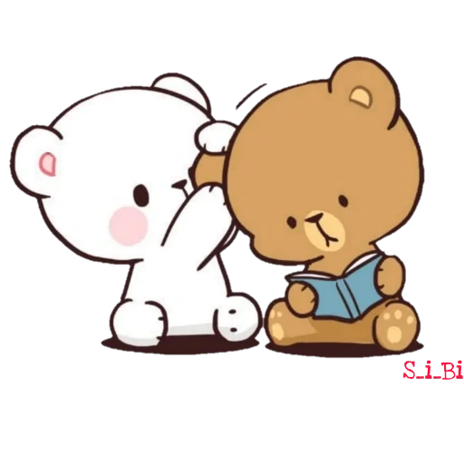 bear hugs, milk mocha bear, milk mocha bear, cute kawaii drawings, milk and mocha toy