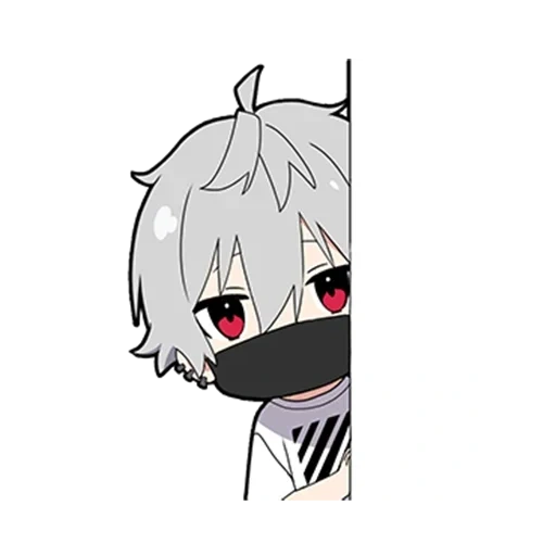 anime, animation kawawai, personnages d'anime, patterns d'anime mignons, kaneki ken chibi neko