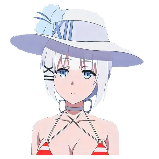 anime, menina anime, personagens de anime, os personagens do anime da garota, sieste detetive swimsuit