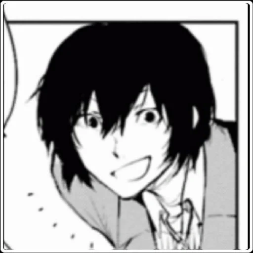 dazai, imagen, manga dazai, dibujo de dazai, dazai con un lápiz