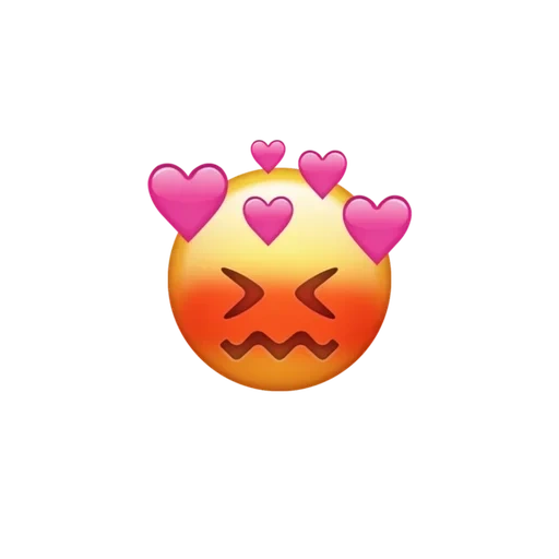 tangkapan layar, emojimik, ini adalah emotikon, hati smileik, hati emoji saat ini