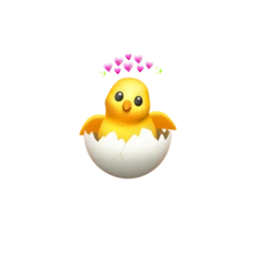 chick, ovo de galinha, frango emoji, frango sorridente, ovos de galinha emoji