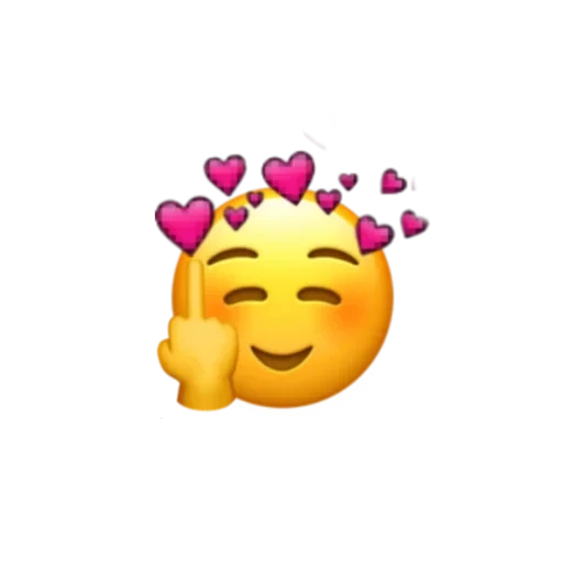 emoji, emoji, el emoji es dulce, emoji smilik, corona de emoji de manzana