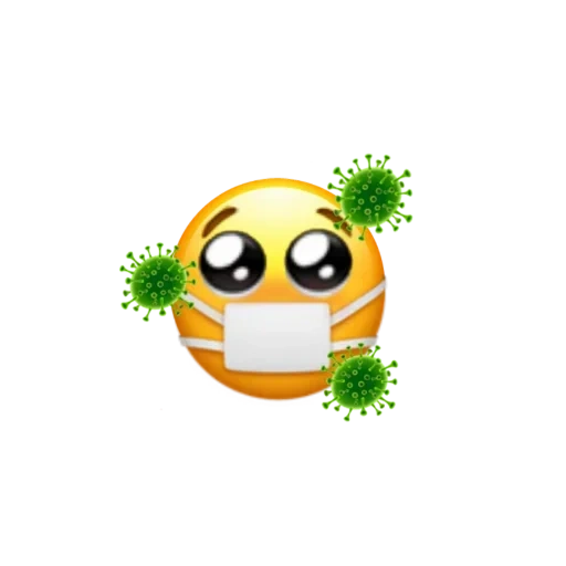 emoji, emoji smimik, batterio smiley, coronavirus emoji, emoji del virus del coronavirus