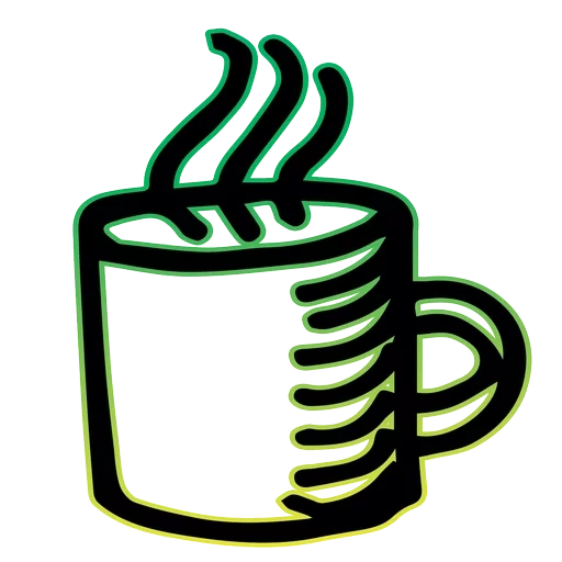die ikone tee, die kaffee-ikone, abzeichen kaffee, der ikonenbecher, kaffeetasse symbol