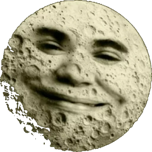 moon, bulan, wajah bulan, george melis luna, bulan wajah manusia