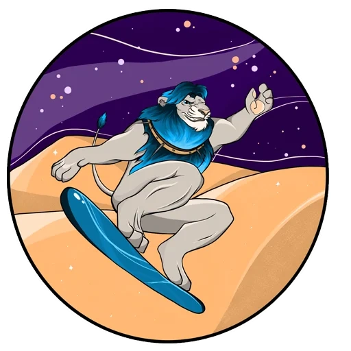 astronauta surfista, astronauta surf art, personajes cósmicos
