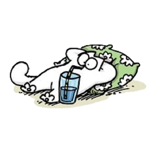 cat simon, simon's cat, cat simon drinks, cat simon with a bottle, simon's cat was overeating