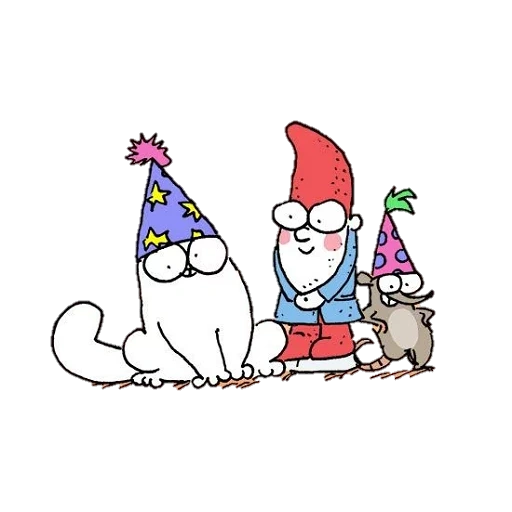 cat simon, simon's cat, stick cat simon, new year's cat simon, cat simon new year