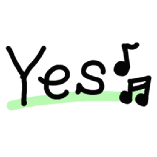 yes, yes no, yes logo, english version