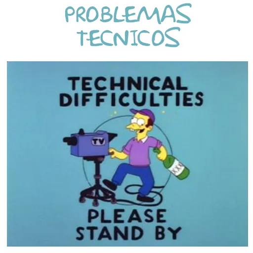 the simpsons, english text, technical difficulties, technical difficulties simpsons, technical difficulties please stand by