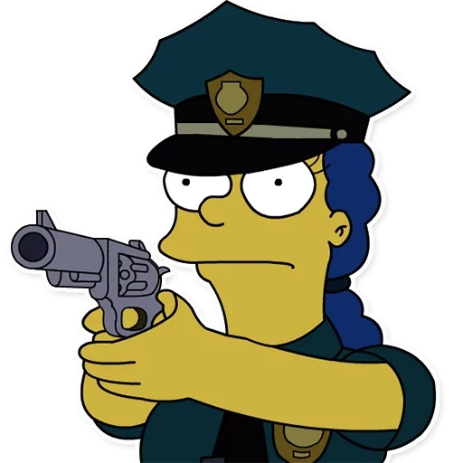 the simpsons, marge police, marge simpson police, simpsons marge police