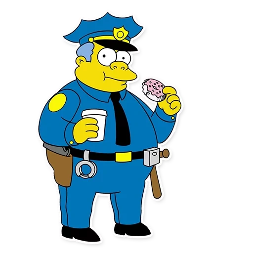 ralph vegam, clancy vegam, die simpsons polizei, die simpsons, officer simpson
