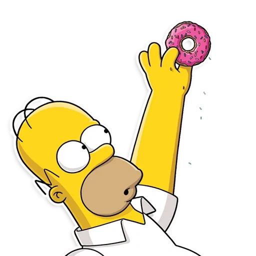 die simpsons, homer donuts, homer simpson, homer simpson donuts, zeichnung von homer simpson