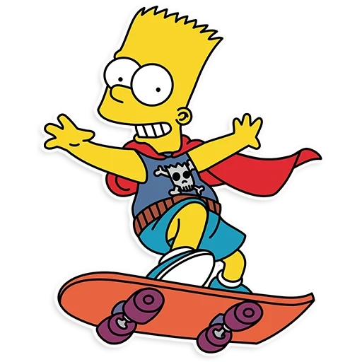 bart simpson, simpsons kate, bart simpson skate, bart simpson skateboarding, bart simpson skateboarding