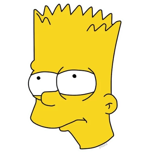 i simpson, bart simpson, ritratto di simpson, faccia di bart simpson, sketch di simpson