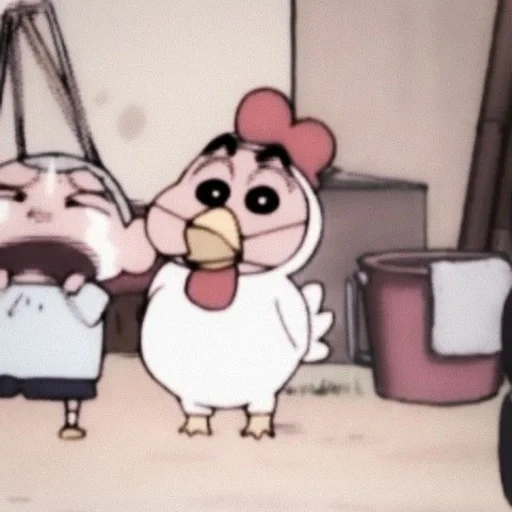 мульт, аниме, месяц назад, kureyon shin-chan, курица мультика 101 далматинец