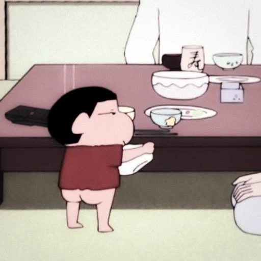 animação, xingtian, shin chan, meme face, komik nobita x dekisugi