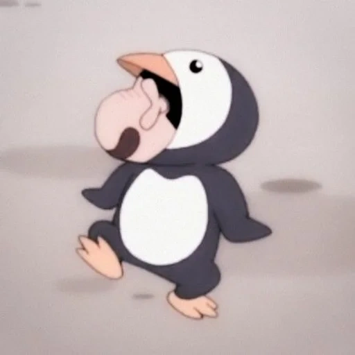 pingüino de pájaros, pingüino cartón, el pingüino es pequeño, pingüino de dibujos animados, penguin de donald 1939