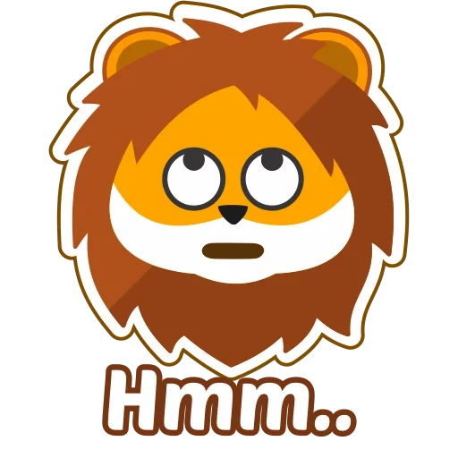 code qr, lion souriant, emoticône lion, emoticône lion, lion smiley