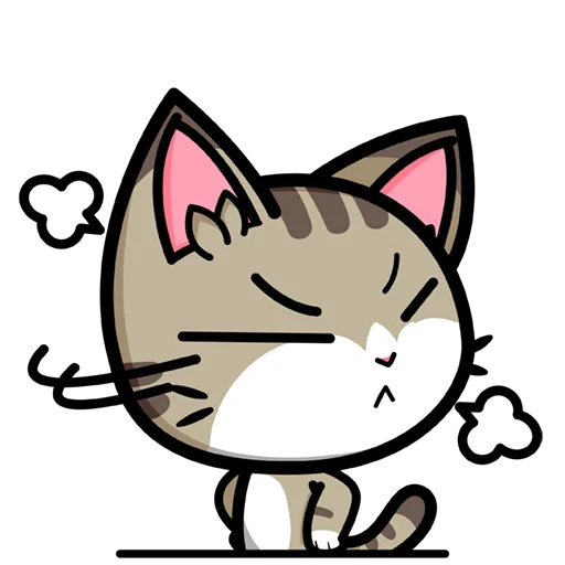 cat, чиби котики, hoshi luna diary, японская кошечка, милый смайлик котик