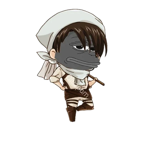 levi chibi, serangan titan, karakter anime, levi ackerman chibi, serangan red cliff titans