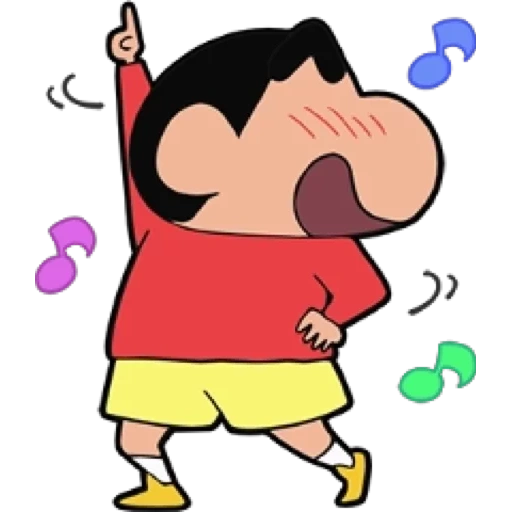 gente, xingtian, animación, modalidades de dibujos animados, shinchan shy art