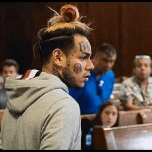 tekashi, 6 ix 9 ine, dans la salle d'audience, tail 6ix9ine, tekashi 6 ix 9 en