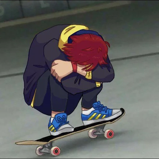 snk, бордо, скейт 8 аниме, скейтеры аниме, аниме мальчики