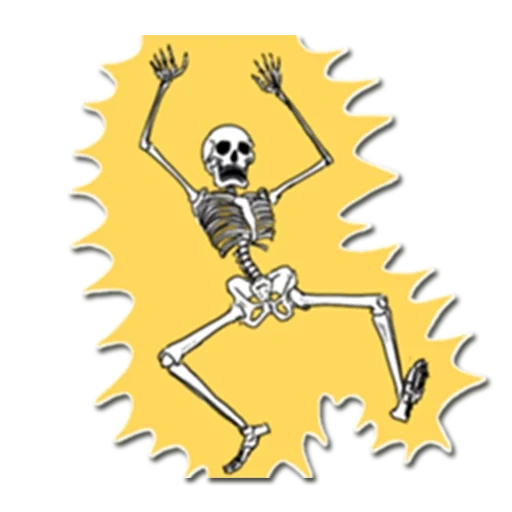esqueleto, esquelético, esqueletos de dança, caracteres de esqueletos