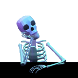 skelett, das skelett von fonca, skelettschädel, das ufer der skelette, vaporwave skelett