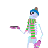 squelette, squelette, le squelette est drôle, le rivage des squelettes, squelette de vaporwave