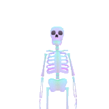 squelette, squelette, crâne, le rivage des squelettes, squelette de vaporwave