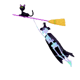 cat, illustration, funny cow, animals are ridiculous, bull biathlon athlete pattern