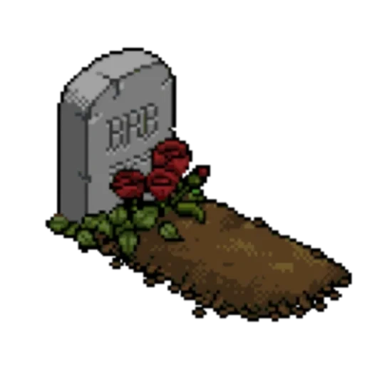 pixel grave, grave, cartoon grave, grave animation, pixel art